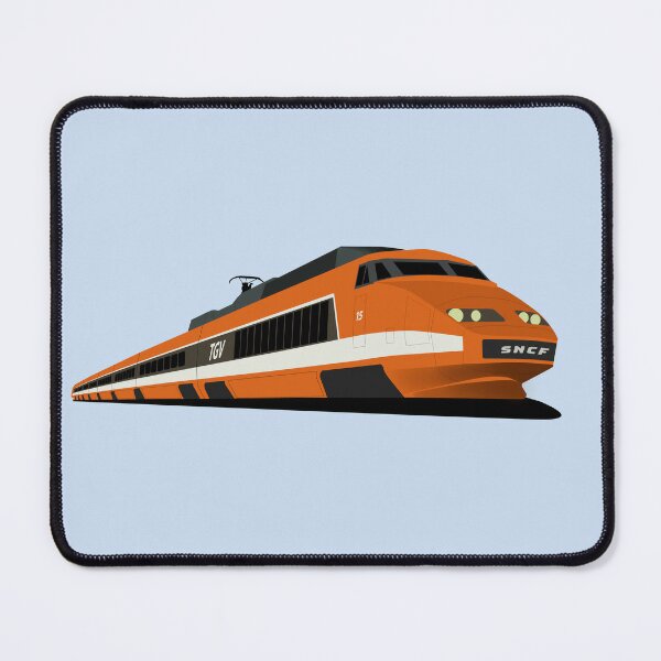 TGV Orange High-Speed Train, SNCF TGV Sud-Est  Pin for Sale by JonesyDave