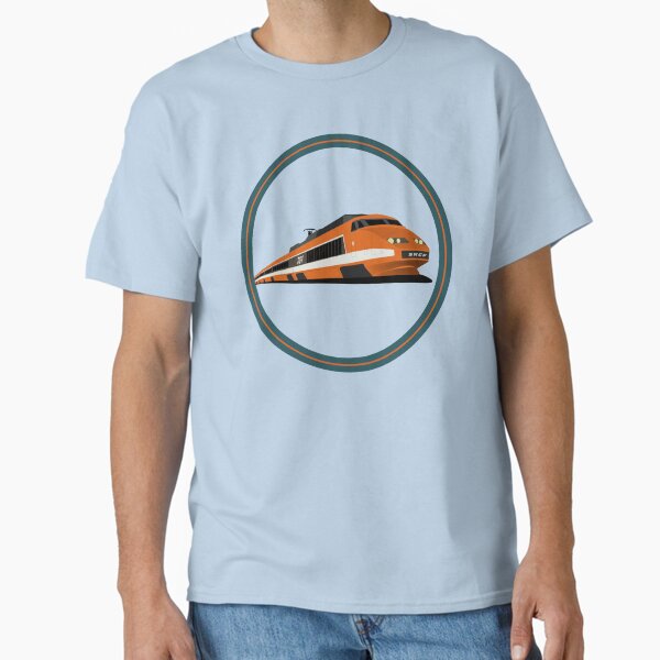 Vista previa del artículo con la obra «Tren de alta velocidad TGV naranja, SNCF TGV Sud-Est », diseñado y vendido por JonesyDave.