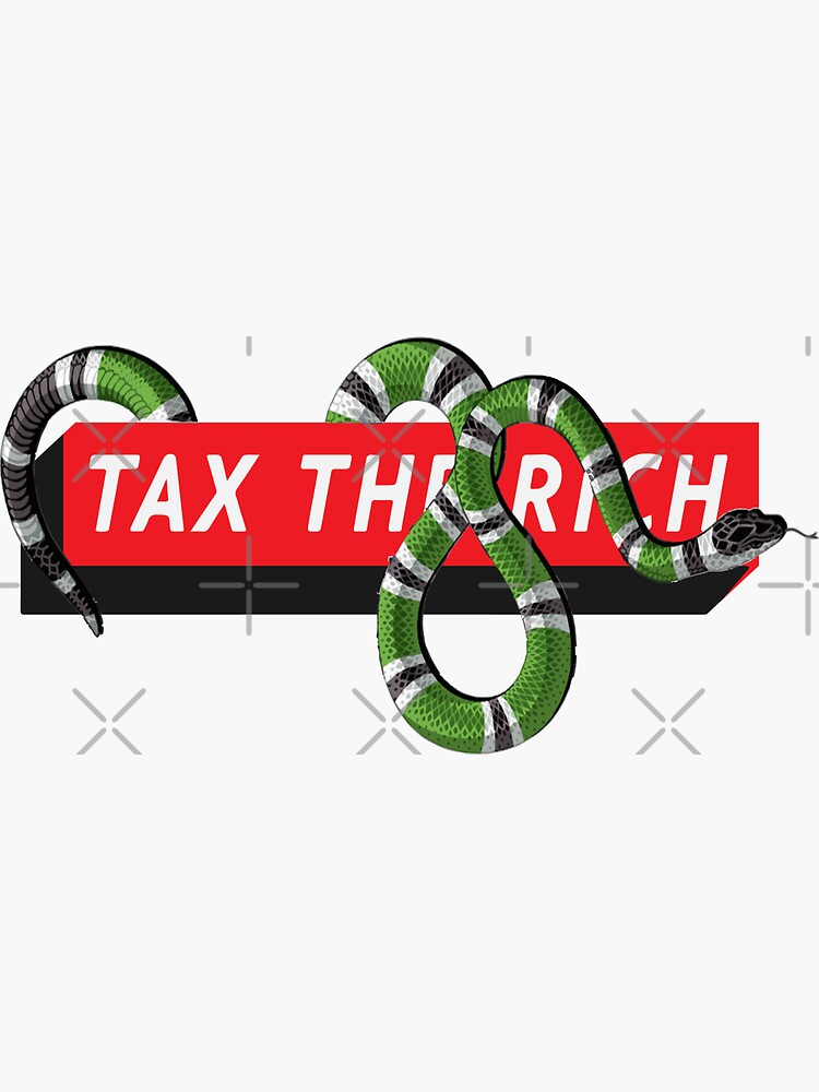 Tax The Rich Sticker For Sale By Hotwaveshop Redbubble 0540