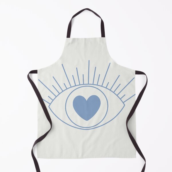 Item preview, Magical Mysterious Aesthetic Indie Style Pretty Heart Eye Light & Dark Blue designed and sold by scorpiolane.