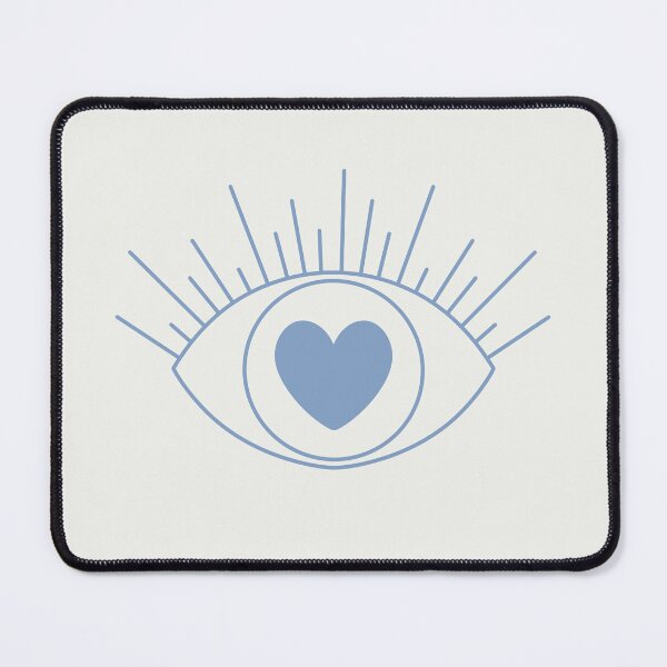 Item preview, Magical Mysterious Aesthetic Indie Style Pretty Heart Eye Light & Dark Blue designed and sold by scorpiolane.