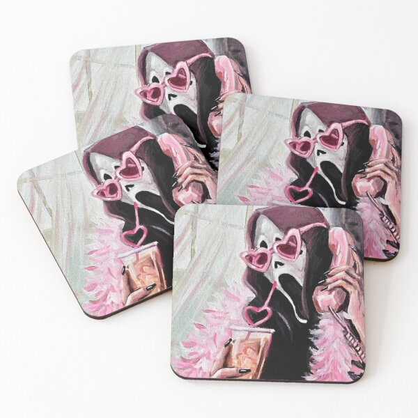 Item preview,  Scream mask boa pink designed and sold by Jennifer Adair.