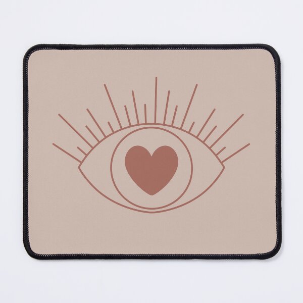 Item preview, Magical Mysterious Aesthetic Indie Style Pretty Heart Eye Light & Dark Muted Orange designed and sold by scorpiolane.