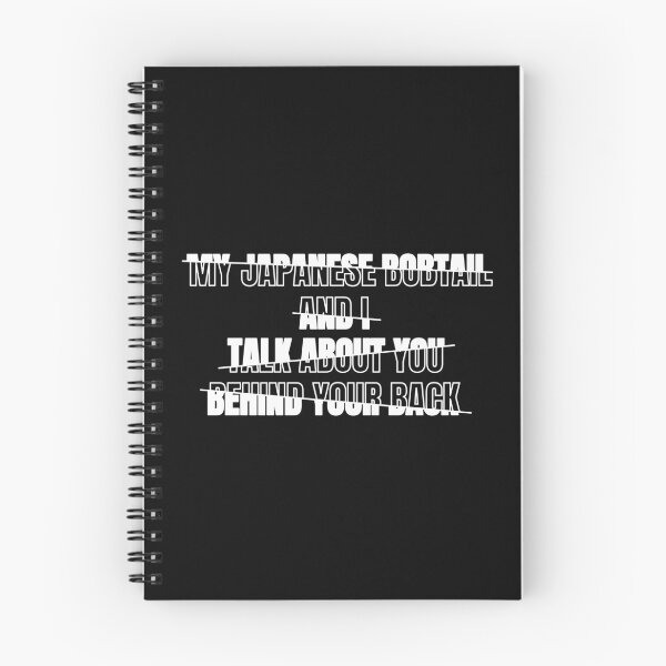 Item preview, My Japanese Bobtail and I Talk About You Behind Your Back Funny Typography Japanese Bobtail Cat Owner Quote designed and sold by thecatcouch.