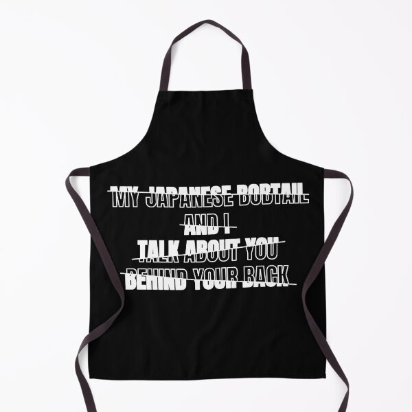 Item preview, My Japanese Bobtail and I Talk About You Behind Your Back Funny Typography Japanese Bobtail Cat Owner Quote designed and sold by thecatcouch.