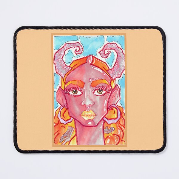 Item preview, Fire Hair Alien Horn Girl designed and sold by Harold-Inks.