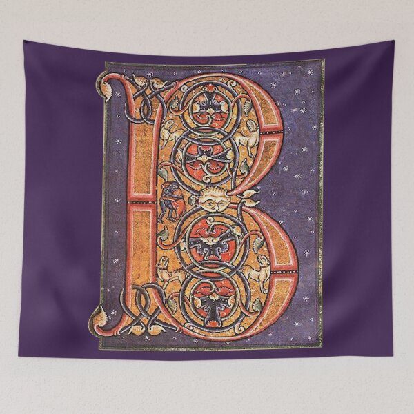 Item preview, Illuminated initial B designed and sold by artimaeus.