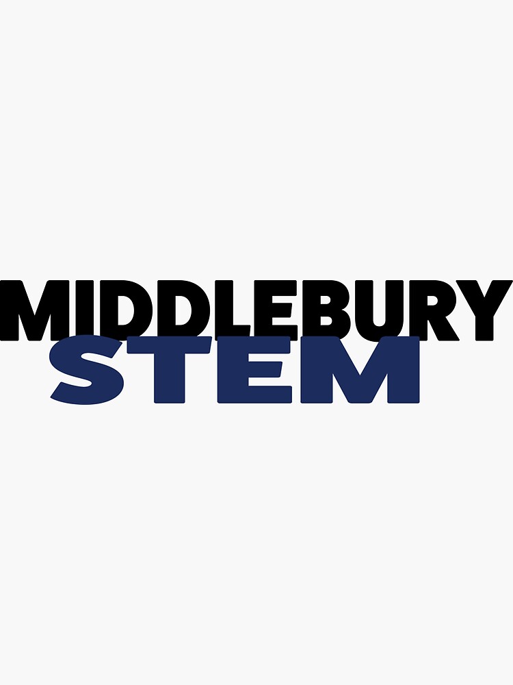 "STEM Middlebury" Sticker for Sale by yahtzeedesigns Redbubble