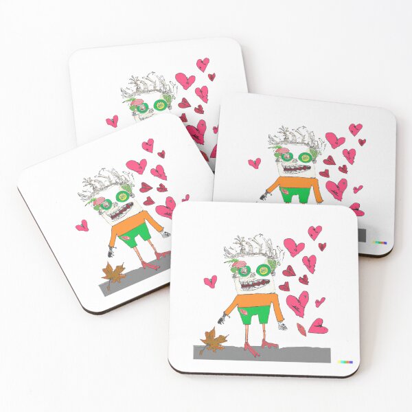 Item preview, Scary zombie with flying hearts designed and sold by cutenevil.