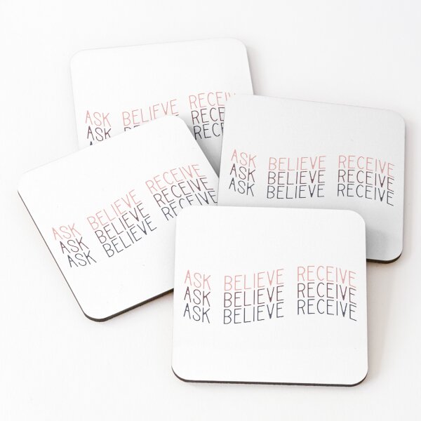 Item preview, Ask Believe Receive Inspirational Quote designed and sold by redbubbleart18.