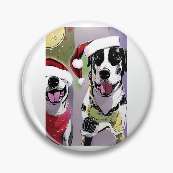 Item preview, Two Chrismas Dogs designed and sold by TiltedCode.