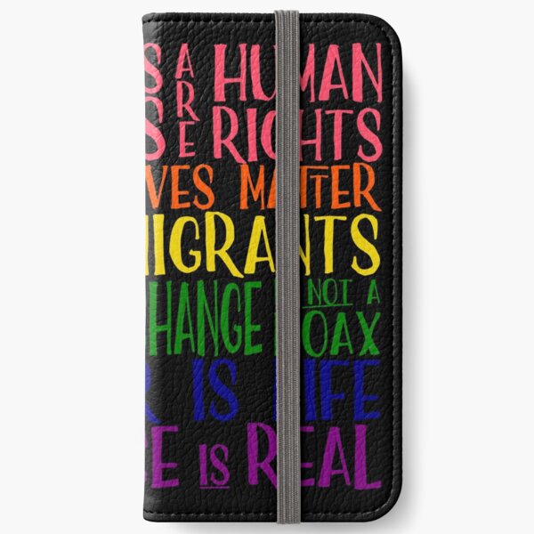 Political Protest - United we are stronger iPhone Wallet