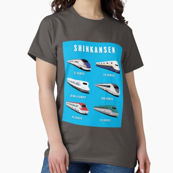 Vista previa del artículo con la obra «Trenes bala Shinkansen japoneses», diseñado y vendido por JonesyDave.