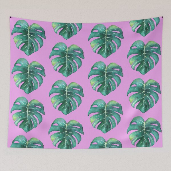 Item preview, Monstera plant leaf watercolor designed and sold by Kelley-Art.