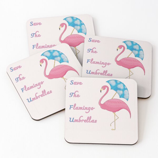 Item preview, Save The Flamingo Umbrellas designed and sold by Twisted-Teeze.