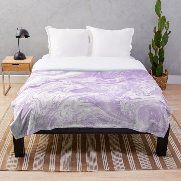 LAVENDER MARBLE Throw Blanket