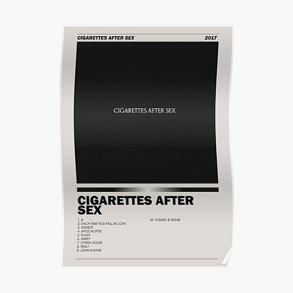 Selbstbetiteltes Album | Zigaretten nach dem Sex | Albumposter & mehr | Poster