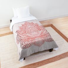 Rose Gold Lotus Tagesdecke