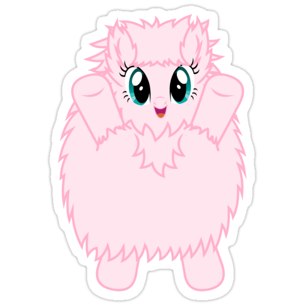 Pouncing Puff Stickers By Fluffle Puff Redbubble