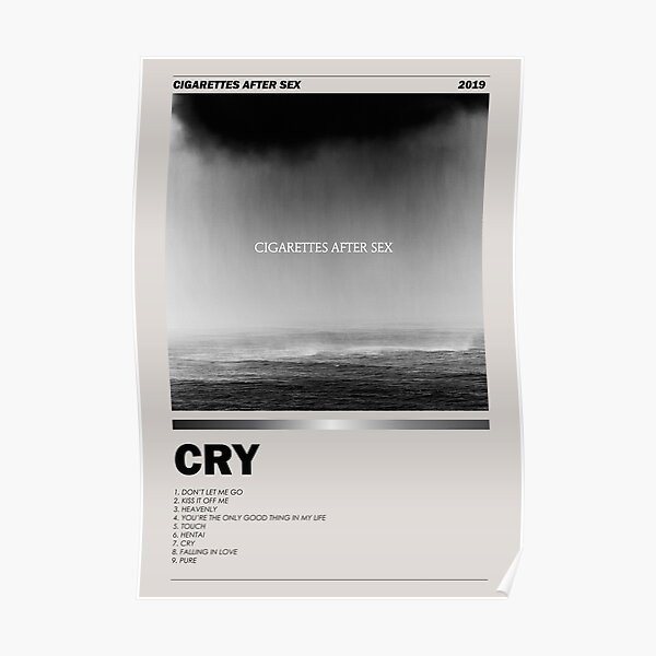 Cry Cigarettes After Sex Album Poster And More Poster For Sale By