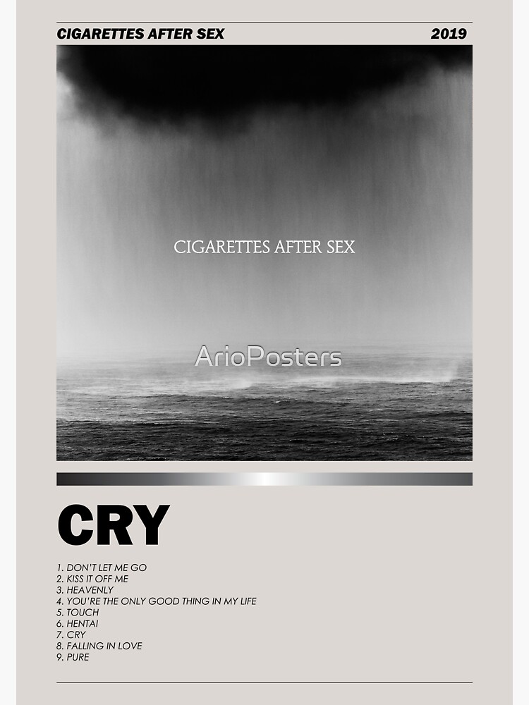 Cry Cigarettes After Sex Album Poster And More Sticker For Sale