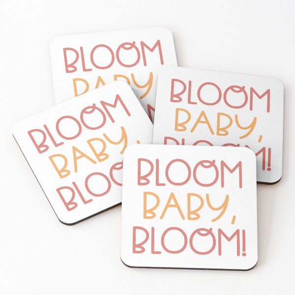 Item preview, Bloom, Baby, Bloom! Color Block Inspirational Quote Design designed and sold by redbubbleart18.