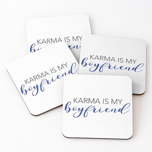 Item preview, Karma is my boyfriend | karma lyrics  designed and sold by Katlligraphy.