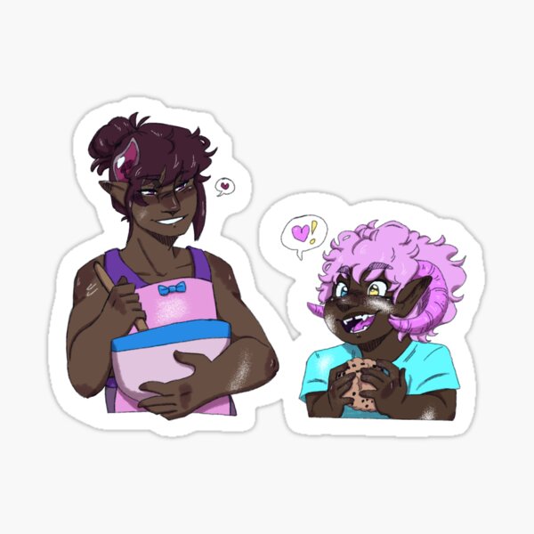  making cookies for my love sticker for sale by w0lfw1tch redbubble