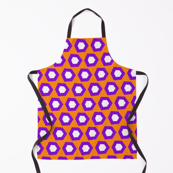 Item preview, Halloween Purple Orange White Honeycomb Pattern designed and sold by Moyanana.