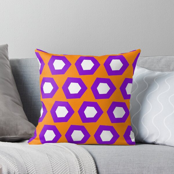 Item preview, Halloween Purple Orange White Honeycomb Pattern designed and sold by Moyanana.