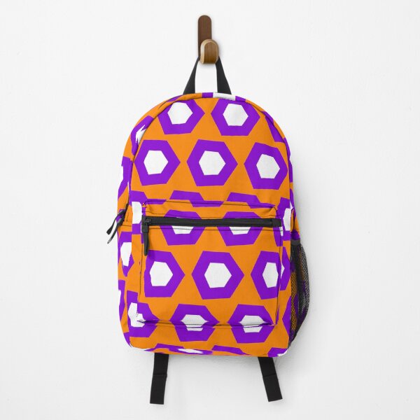 Item preview, Halloween Purple Orange White Honeycomb Pattern designed and sold by Moyanana.