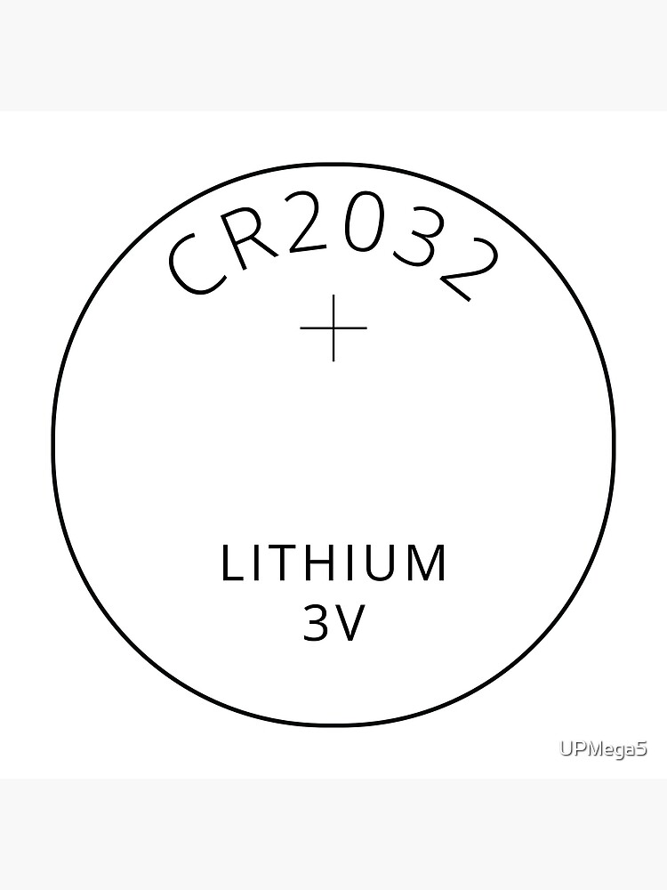 "CR2032 coin cell battery" Poster for Sale by UPMega5 Redbubble