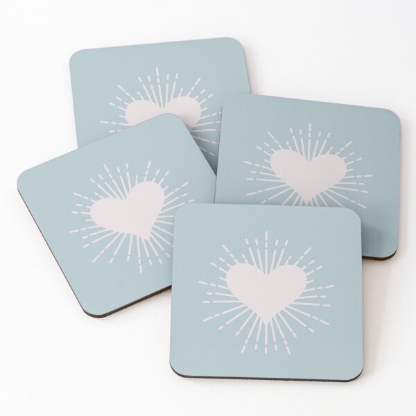 Item preview, Dreamy Aesthetic Sparkling Heart Cute & Minimalist In Pastel Colors Sky Blue designed and sold by scorpiolane.