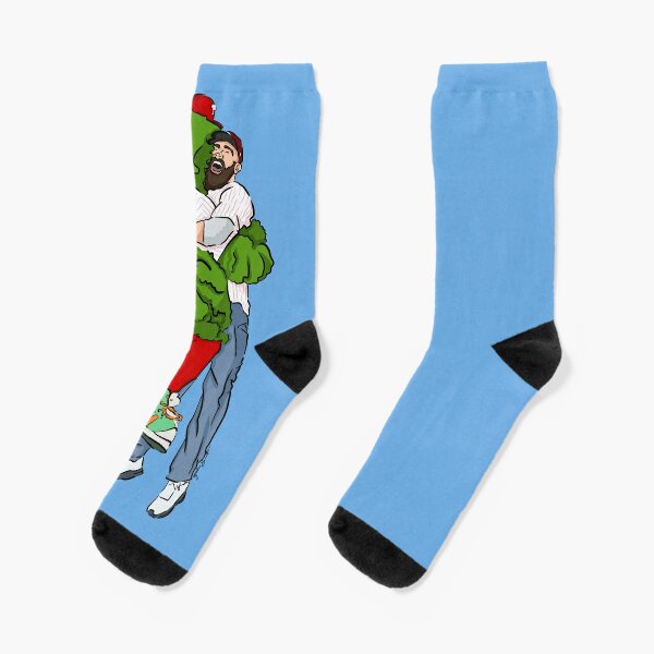 Phillies Phanatic Baseball Socks, Philadelphia Socks, Philadelphia Phillies Socks, Phillies Baseball Team Gear, Fun Phillie Phanatic Socks