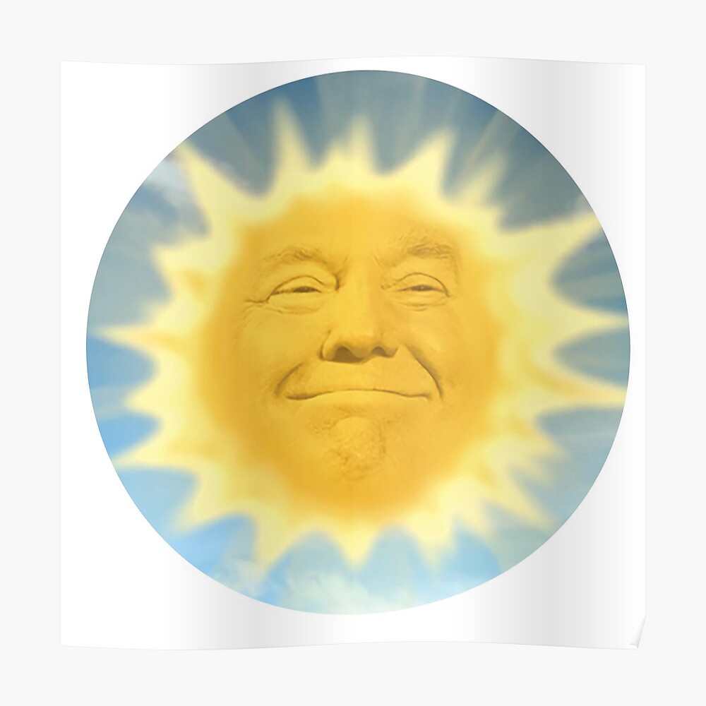 Teletubbies Sun Trump Sticker By Lilpumpkineater Redbubble