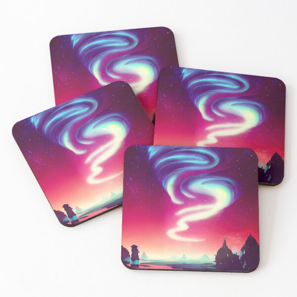 Item preview, Beautiful Aurora Over the Night Serene Lake - Serene Landscape Art designed and sold by SolusVirent.