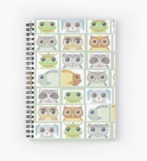 Portraits Of Animal Friends Spiral Notebook