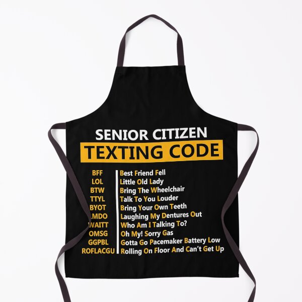 Item preview, Senior Citizen Texting Code Funny designed and sold by Earthshaker-art.