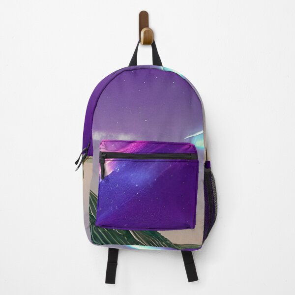 Item preview, Camping in the Night Looking Over a Beautiful Aurora - Serene Landscape Art designed and sold by SolusVirent.
