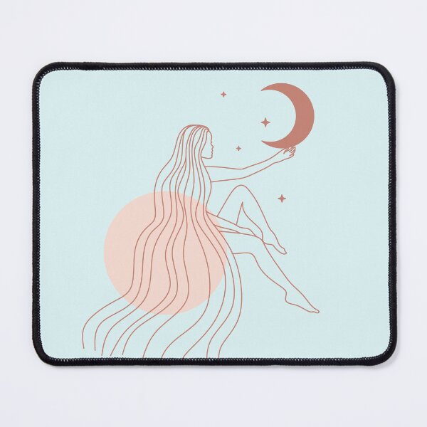 Item preview, Abstract Boho Moon Goddess Affirmation Birthday Card designed and sold by BohemiWANDERS.