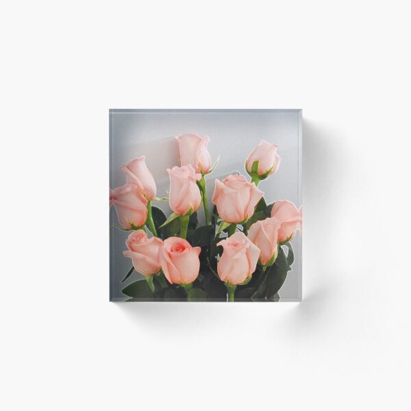 Roses Acrylic Block