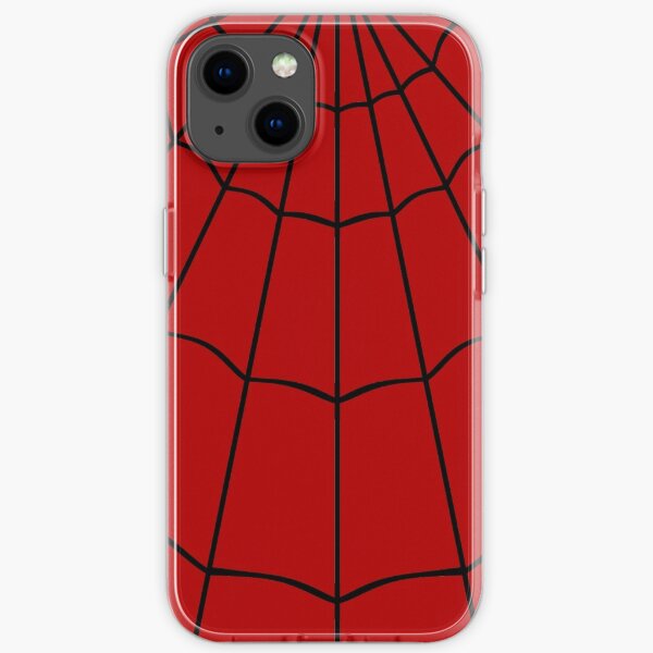 Toile d'araignée - Rouge Coque souple iPhone
