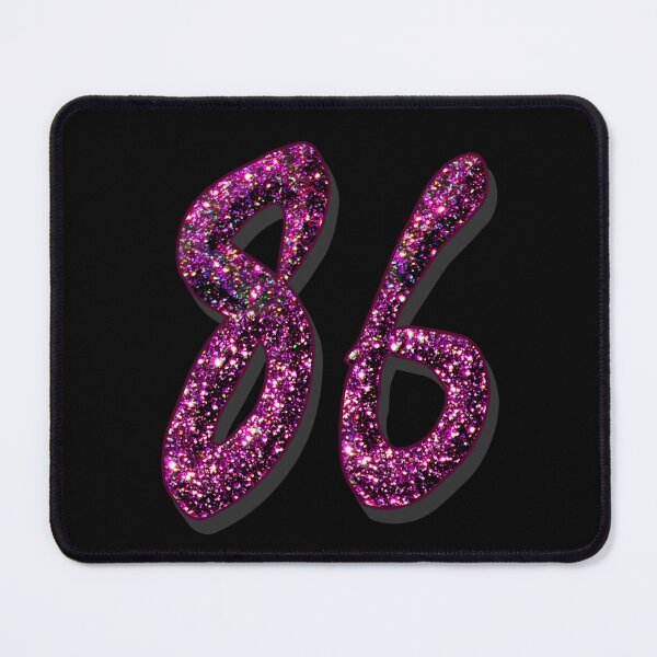Item preview, Number 86 Glitter Pink Purple designed and sold by GlamourChick.