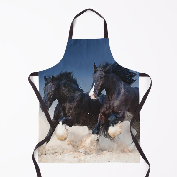Item preview, Cute Horse Herd Black Horses Galloping Sand Sky designed and sold by ONORMAL.
