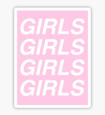 girls girls girls - sapphic Sticker
