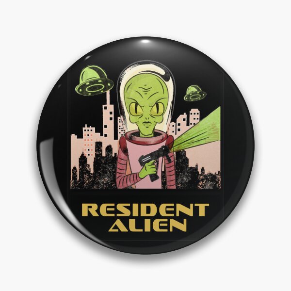Item preview, Resident Alien invader from outer space  designed and sold by SebastiGuevara.