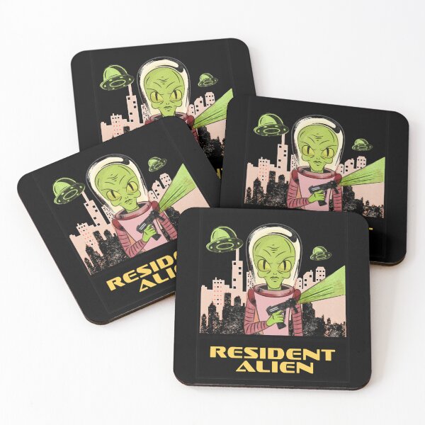 Item preview, Resident Alien invader from outer space  designed and sold by SebastiGuevara.