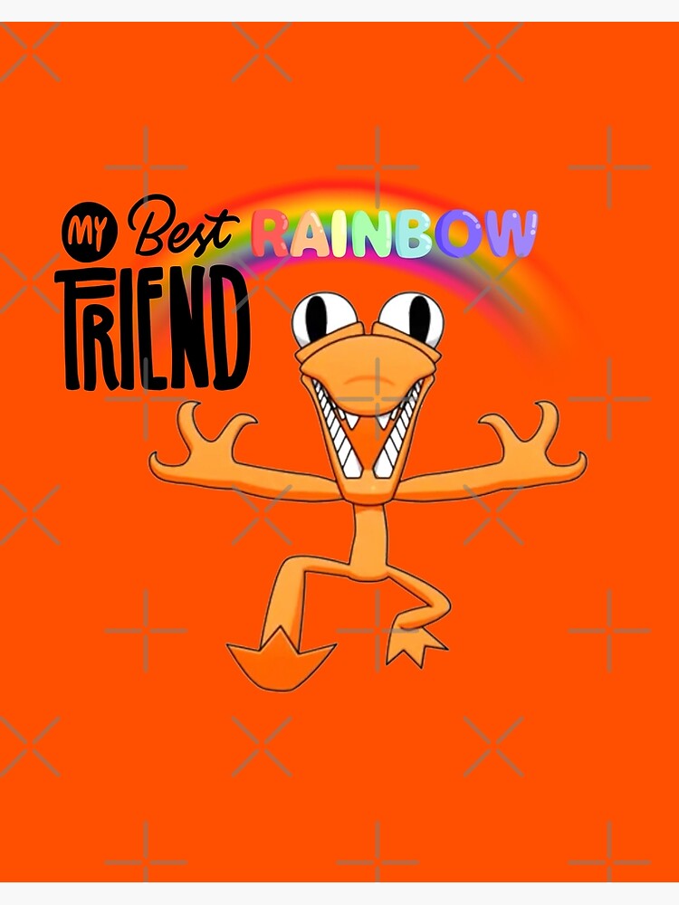 Orange Rainbow Friend Sticker for Sale by TheBullishRhino