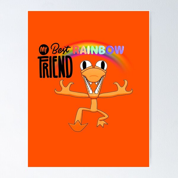 My Best Rainbow Friend Green  Poster for Sale by shifflette1