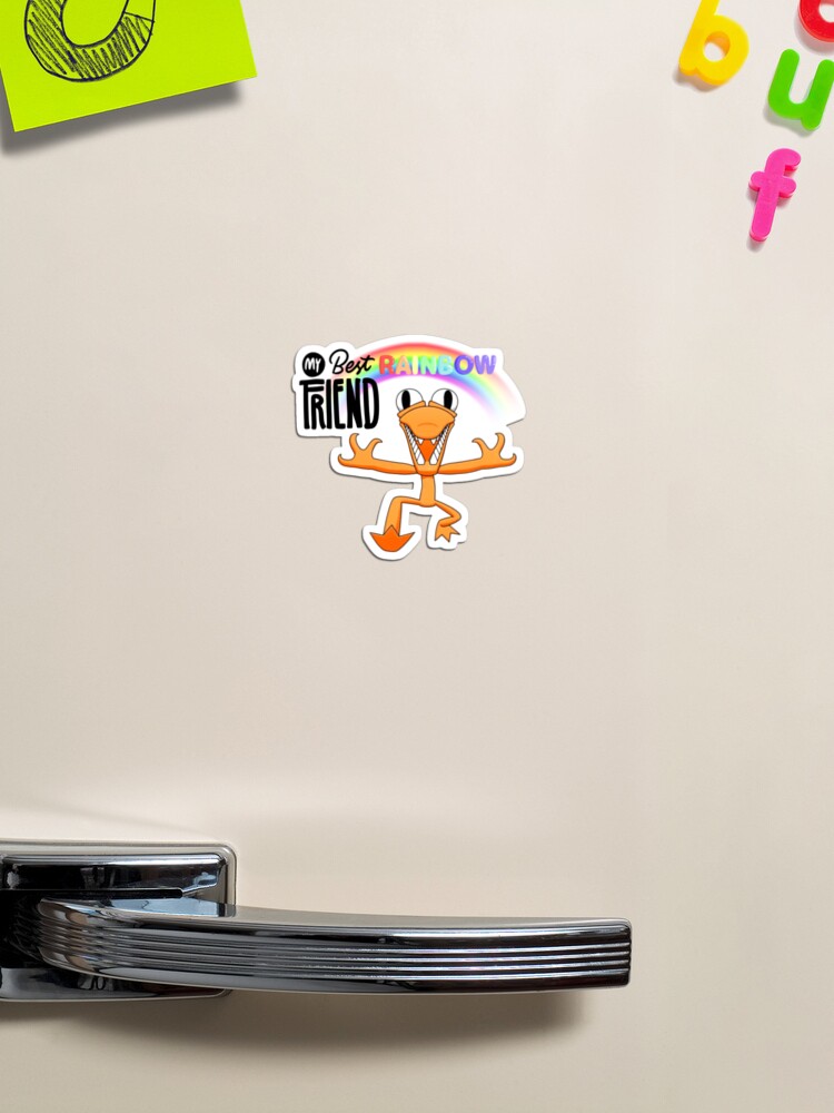 Orange Rainbow Friend Sticker for Sale by TheBullishRhino